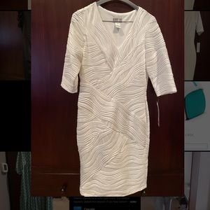 Beautiful textured white dress NWT